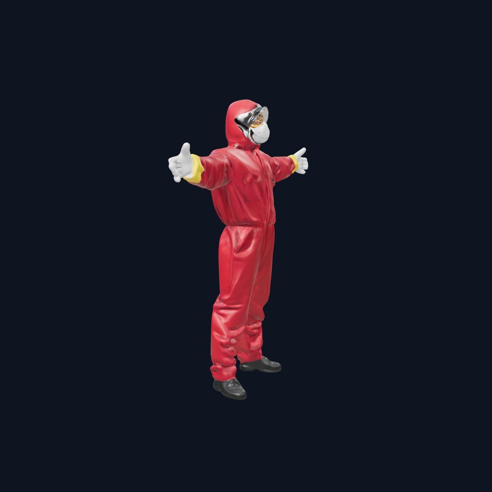 Red Hazmat Suit model pack